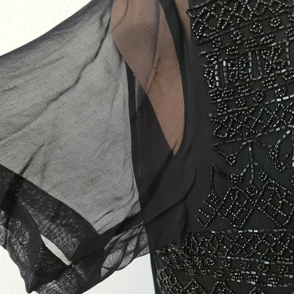 T Rose 2 Pc Beaded Dress/ Jacket Set Size Medium - Picture 4 of 11